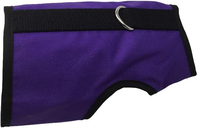 Cat Harness - Cat Walking Harness, Secure & Comfortable, Ultra-Strong Hook-and-Loop, Soft Breathable Cotton, Made in USA - Purple, M/L