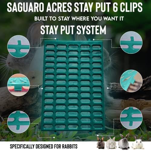 Saguaro Acres Rabbit Cage Resting Mat - Pack of 6 (Teal)