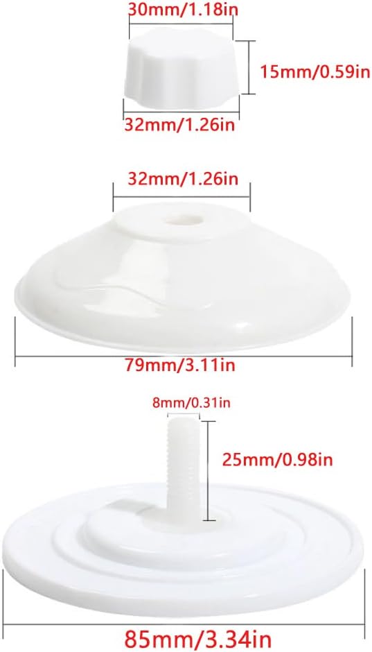 4 Pack Cat Window Perch Suction Cup Holder Replacement Cat Hammock Window Seat Suction Cups with Hanging Fastener Screws for Cat Window Bed Cat Window Perches Kitty Window Shelf Resting Bed