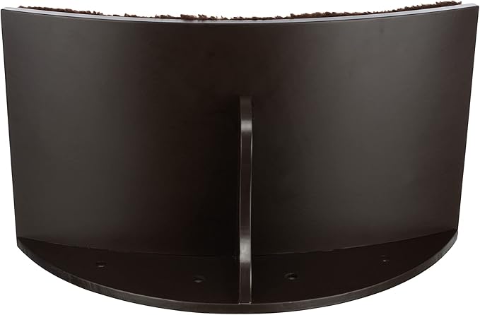 TRIXIE Lea Wall Mount Perch XL, Cat Shelf, Cat Bed, Cat Lounger, Cat Furniture, Espresso Brown, 11" x 19", (44580)