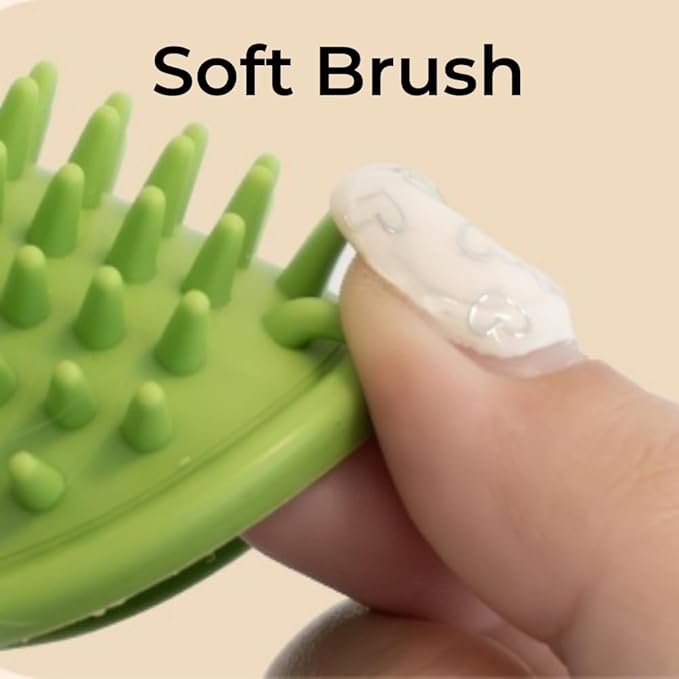 4 Pack Softer Self Groomer Wall Corner Massage Comb Scratcher Grooming Brush Tool Cleaning Tool Indoor for Long Short Fur Kitten Cats Dogs, Green
