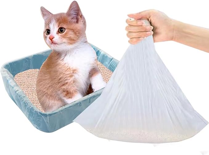 100 Counts Cat Litter Box Liners,36" x 18",Jumbo Cat Pan liners
