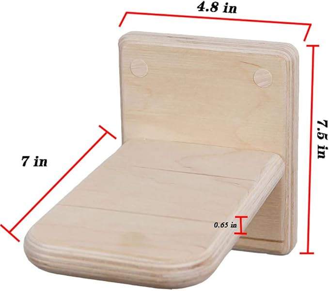 2 PCS Cat Wall Shelves,Wood Cat Wall Steps Cat Climber - Cat Wall Climbing Ladder, Wall Mount Cat Climbing Shelves, Cat Perch for Wall, Cat Hammock Bed, Indoor Cat Wall Furniture (2 PCS)