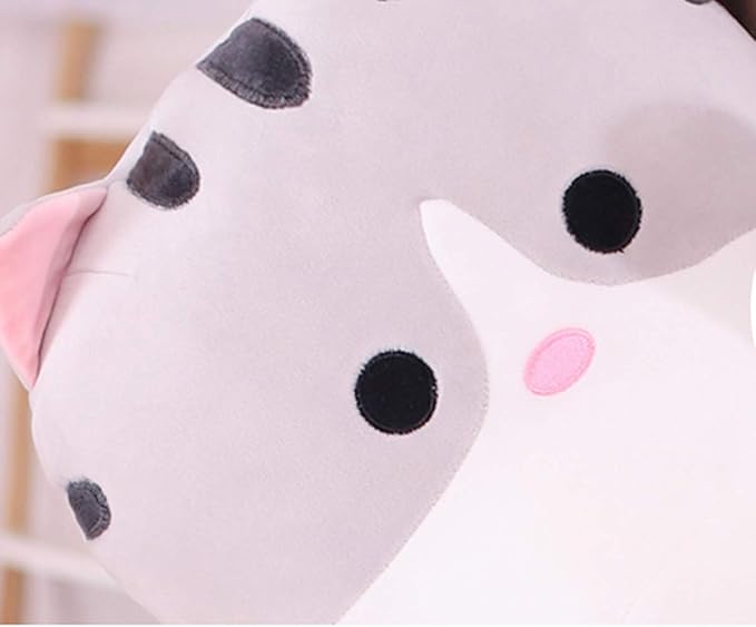 123Arts Cartoon Cat Soft Plush Long Throw Pillow Animal Neck Pillow Plush Toy,35"
