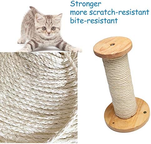 La La Pet® Wood Cat Scratching Post Cat Shelf Board Floating Cat Perch Cat Climber Cat Scratcher Wall Cat Furniture Cat Climber Bed Tower Tree, Single