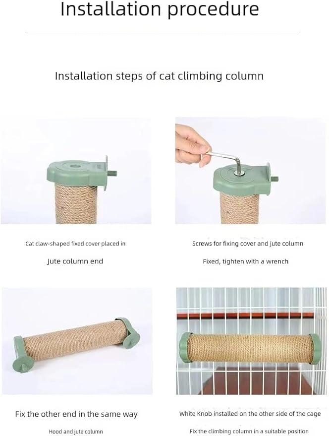 Cat cage cat Climbing Column cat Stairs cat Grab Board Jute cat Grab Column Multi-Layer cat Climbing Frame Climbing cat Toys, yellow