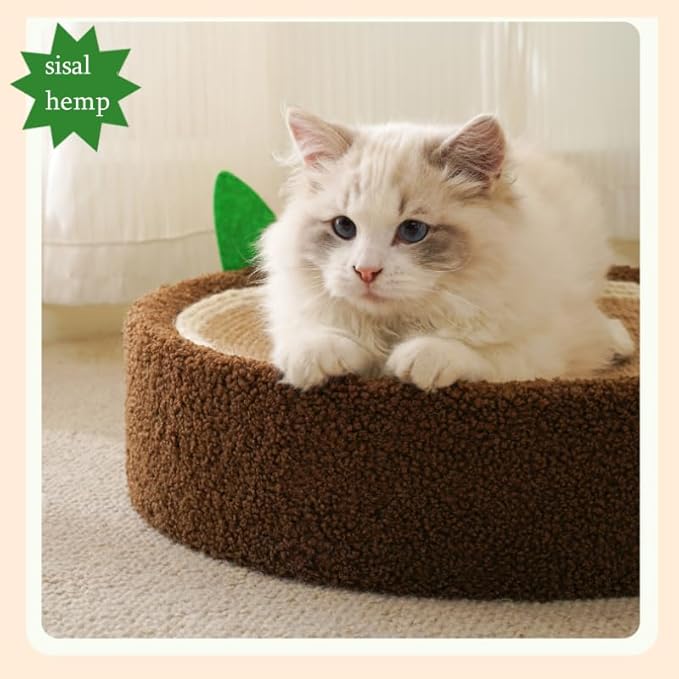 Fruit Cat Scratching Board,Sisal Cat Scratching Board,Orange Cat Litter,Fruit Coconut Cat Scratching Basin,Green Cat Bed,Watermelon Cat Scratching Board,Wear-Resistant Cat Cat Products (Copra)