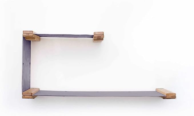 Catastrophic Creations Double Decker Cat Hammock – Wall Mounted Cat Tree with Hammock Perch – Cat Wall Hammock w/Canvas Fabric – Bamboo Cat Tower for Indoor Cats – Modern Cat Furniture