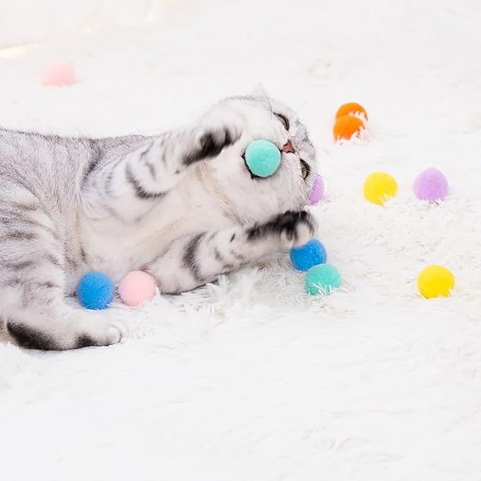 50Pcs Cat Ball Toy Launcher Gun Cat Toys Balls Best Cat Toys for Bored Cats Cat Toys Ball Launcher Cat Toys for Indoor Cats (blue)