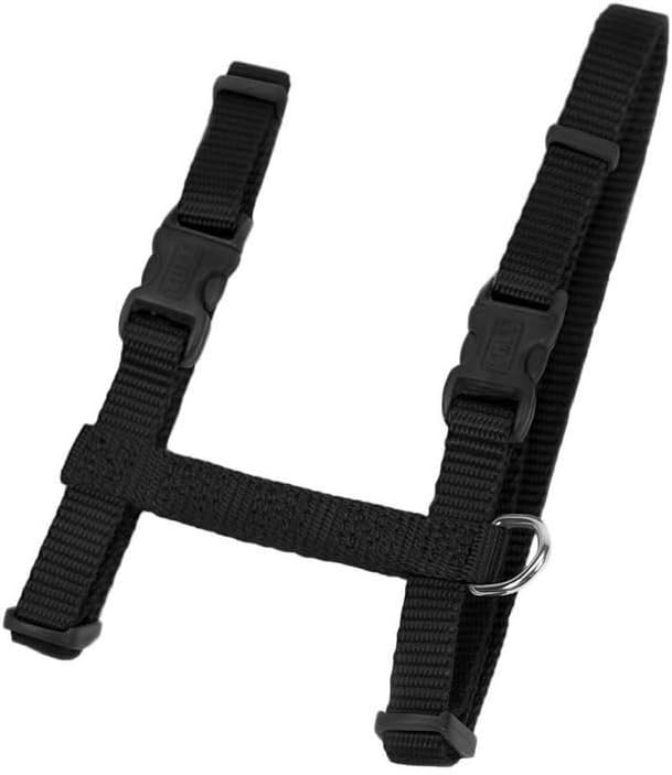 Coastal Pet Figure "H" Adjustable Cat Harness - Outdoor Cat Supply - Comfortable for Cats - Secure Snap-Lock Buckles - Black, 3/8" x 10"-18"