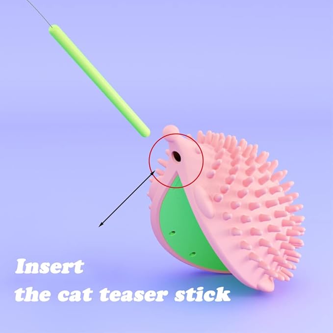 4.5in Cat Self Groomer Wall Mount, Corner Face Scratcher and Massage Comb for Cats and Dogs (3Pcs)