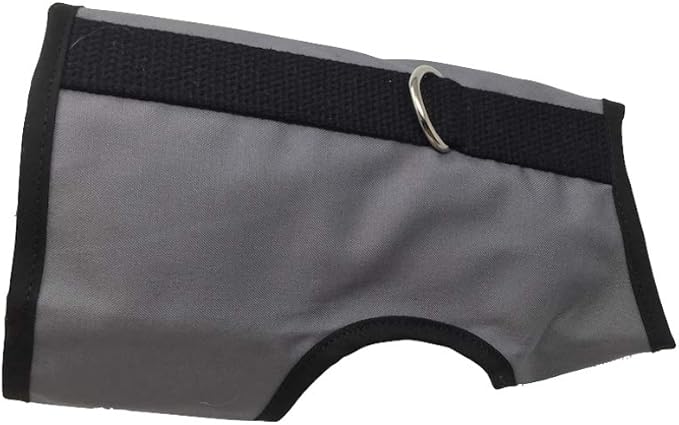 Cat Harness - Cat Walking Harness, Secure & Comfortable, Ultra-Strong Hook-and-Loop, Soft Breathable Cotton, Made in USA - Gray, S/M