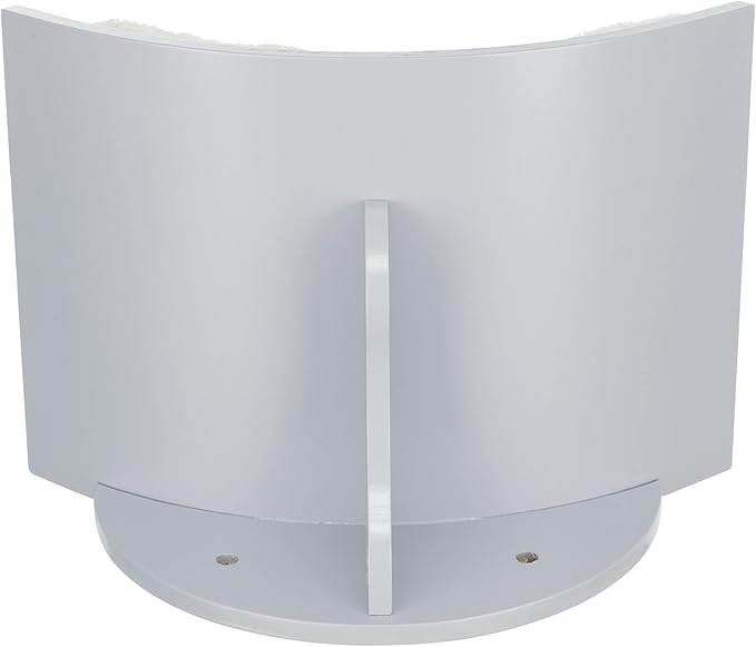 TRIXIE Lorena Wall Mount Perch, Cat Shelf, Cat Bed, Cat Lounger, Cat Furniture - Gray 9" x 16"