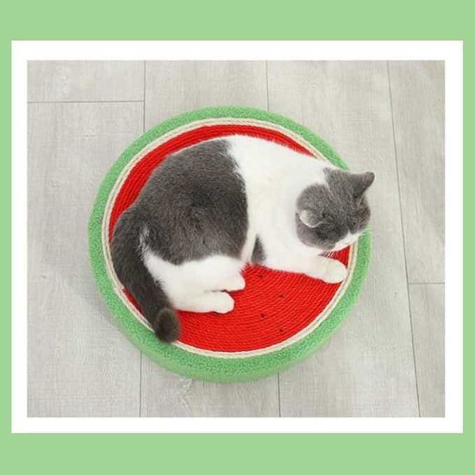 Fruit Cat Scratching Board,Sisal Cat Scratching Board,Orange Cat Litter,Fruit Coconut Cat Scratching Basin,Green Cat Bed,Watermelon Cat Scratching Board,Wear-Resistant Cat Cat Products (Watermelon)