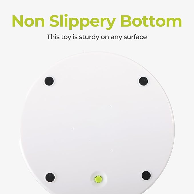 ALL FOR PAWS 2 in 1 Cat Toys Hide-N-Seek Cat Wand Toy Automatic Kitten Flutter Toy with Butterfly Spinner, Cat Moving Feather Toy for Indoor Cats