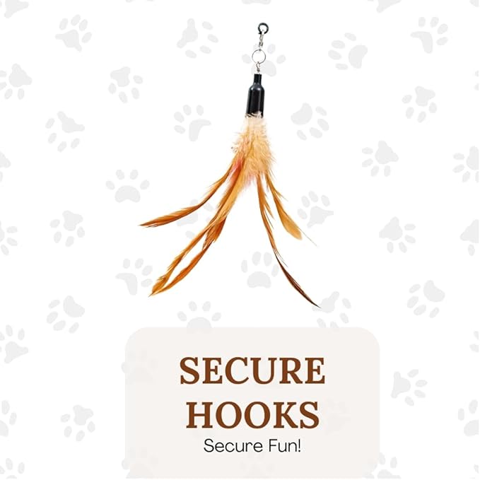 2 In 1 Cat Wand Toys For Indoor Cats Solid Round Base Cat Toys For Bored Indoor Adult Cats Self Play Cat Toys Cat Feather Toy Bird Feather Cat Toy Wand For High Energy Cat Toys Cat Teaser Wand Toy