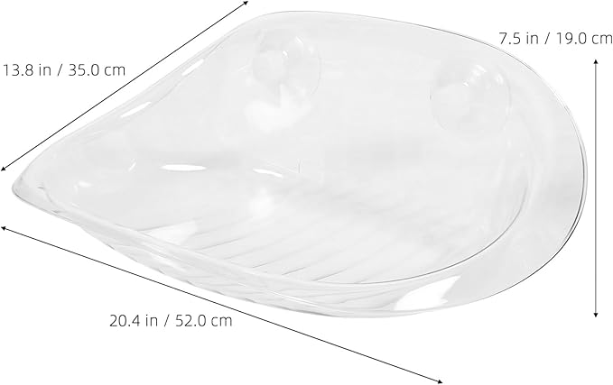 Cat Window Hommock Bed - Clear Plastic with 2 Strong Suction Cups, Space-Saving Window Mounted Shelf for Indoor Cats