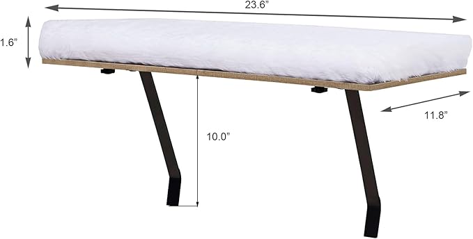 sweetgo Cat Window Perch-Mounted Shelf Bed for cat-Funny Sleep DIY Kitty Sill Window Perch- Washable Foam Cat Seat