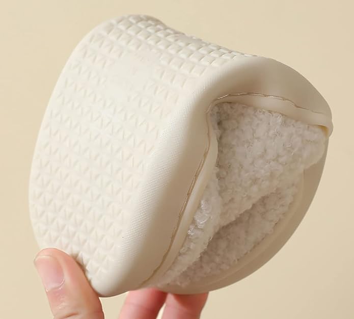 Animal Pattern Slippers - Hello Cat, Bear, Moose & Love Designs - Comfy Memory Foam Plush Cloud Slippers for Couples & Indoor Home