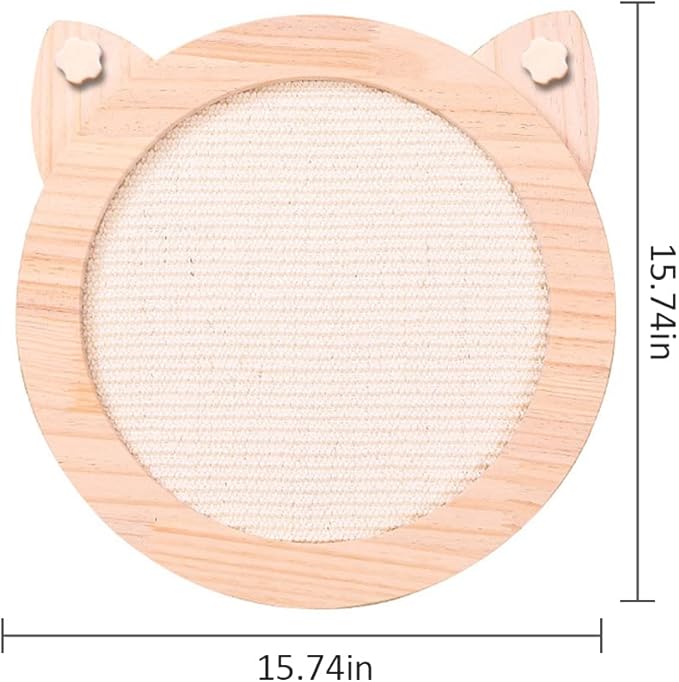 La La Pet® Wall Mounted Cat Bed Wooden Floating Cat Shelf Capsule Cat House Cat Perch Cat Steps Cat Ladder Cat Tree Cat Furniture Cat Lounger Cat Climber (Scratcher with Suctions Cups)