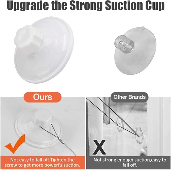 Lcybem Cat Hammocks for Window - Seat Suction Cups Space Saving Cat Bed, Pet Resting Seat Safety Cat Window Perch for Large Cats, Providing All Around 360° Sunbath for Indoor, Weighted up to 33lbs