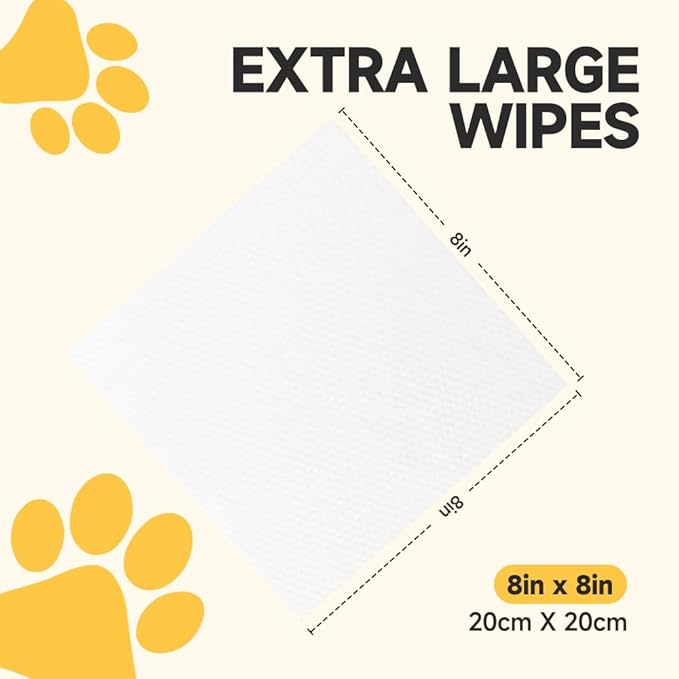 3-in-1 Pet Wipes for Dogs & Cats, Cleaning, Odor-Controlling & Hydrating, Grooming Wipes for Paws, Body, Eyes, Ears and Butt, Unscented, 400 Count