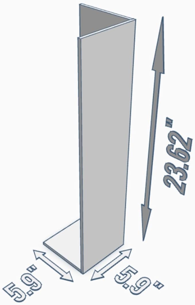 Cat Scratcher Sofa Protector – Couch Corner Cat Scratching Post, Carpet Cat Scratch for Indoor Cats, Furniture Scratch Guard (23 in, Graphite)