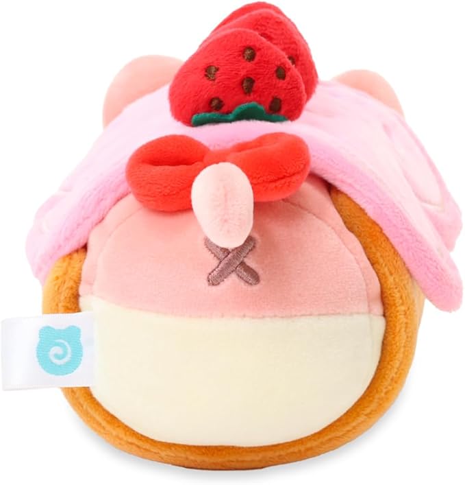Anirollz Stuffed Animal Plush Toy - Official Roll Blanket Outfitz Doll |Soft, Squishy, Warm, Cute, Comfort, Safe| Strawberry Roll Cake Pillow with Kitty - Birthday Decorations Gift 6" Kittiroll
