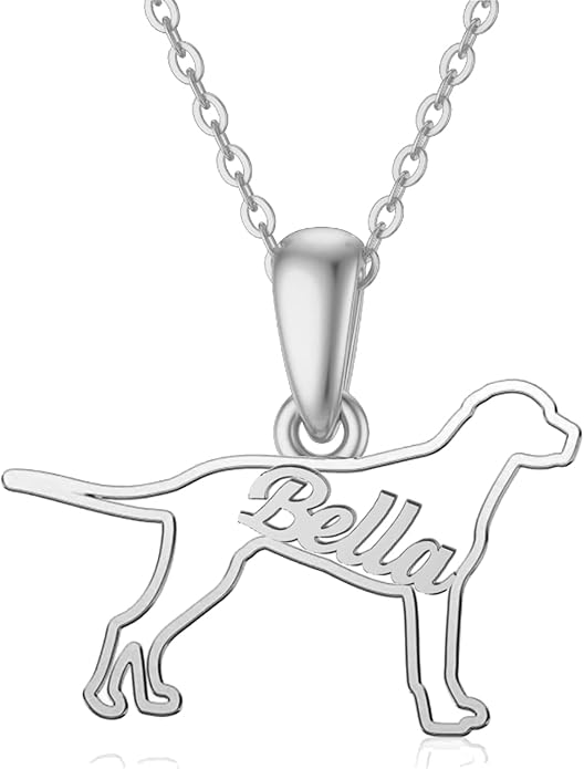 925 Sterling Sliver Yorkshire/Corgi/Labrador/Pug/Bulldog/Paw Print/Cross Necklace Cute Puppy Dog Necklace Jewelry Birthday Gifts for Women Girls Dog Lovers