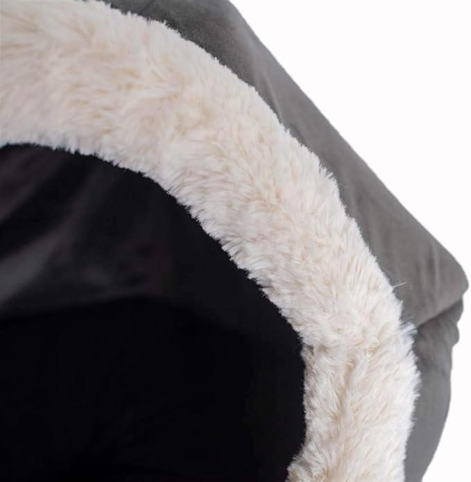 Armarkat Cat Bed Model C80CSH/MB Gray Velvet 18 x 18 x 14