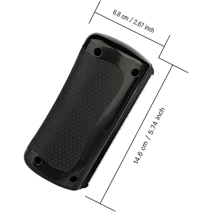 Animal Deshedding Comb For Fur - The Ultimate Grooming Solution for Shedding, Matting & Undercoat – Perfect for Cats, Dogs, & Horses (Black)