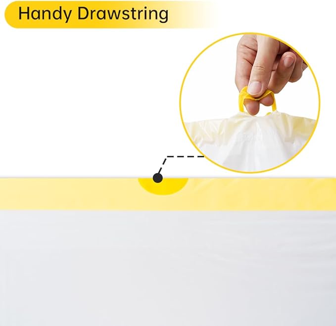 120 Count Self-Cleaning Litter Box Liner Bags for PURA X/MAX, Drawstring Replaced Trash Bag Waste Bag for Automatic Cat Litter Box (21.6" x 11.8")