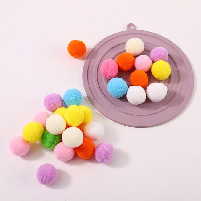 50Pcs Cat Ball Toy Launcher Gun Cat Toys Balls Best Cat Toys for Bored Cats Cat Toys Ball Launcher Cat Toys for Indoor Cats (yellow)