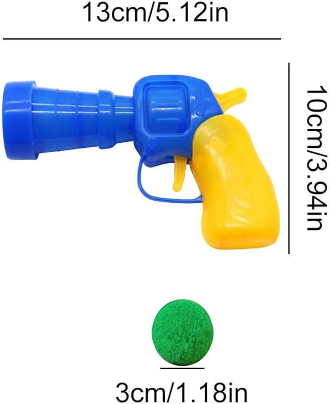 31 Pcs Cat Toy Ball Launcher Gun,Cat Fetch Toy Gun Shooter, Plush Ball Shooting Gun with 30Pcs Pom Pom Balls, Funny & Fuzzy Toys Interactive for Indoor Cats (3.0 CM with Ball Gun)