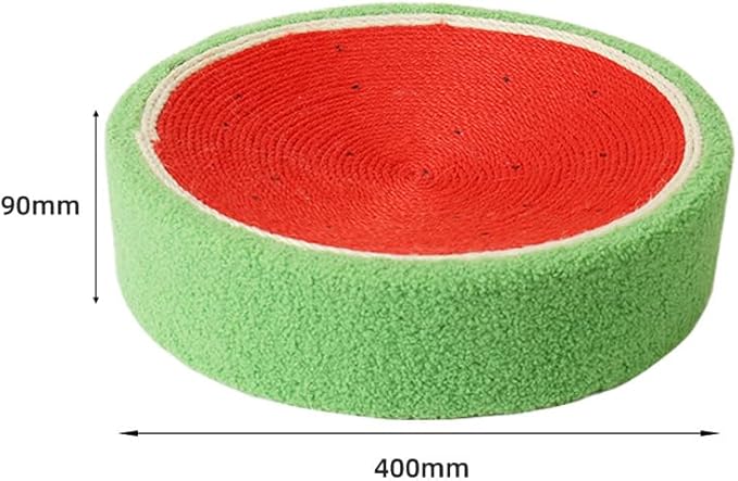 Fruit Cat Scratching Board,Sisal Cat Scratching Board,Orange Cat Litter,Fruit Coconut Cat Scratching Basin,Green Cat Bed,Watermelon Cat Scratching Board,Wear-Resistant Cat Cat Products (Watermelon)