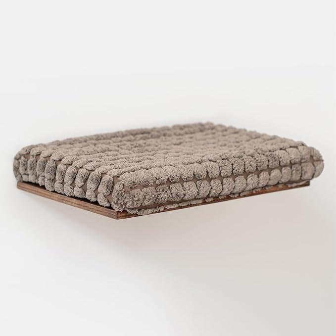 Kitsune Garden Cat Step, Cat Wall Furniture, Wall Mounted Shelf, Cat Wall Shelf, Cat Shelves, Cat Bed, Cat Shelf, Cat Steps for Wall, Brown (Step)