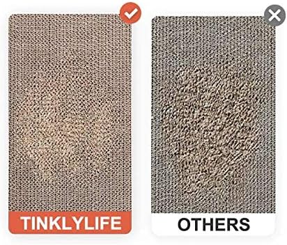 Cat Condo Scratcher Cardboard, Girl with a Pearl Earring Shape Adaptation Spoof Version Cat Scratching House Bed Furniture Protector, Pink