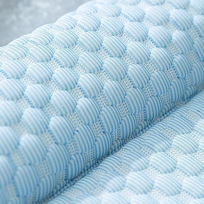 Pet Cooling Mat for Cats and Small Dogs, Self Cooling Fabric, Lightweight, Soft and Comfortable, Leak-Proof, Non Gel, Washable, Cozy Sleeping mat, Indoor/Outdoor (Blue, Large)