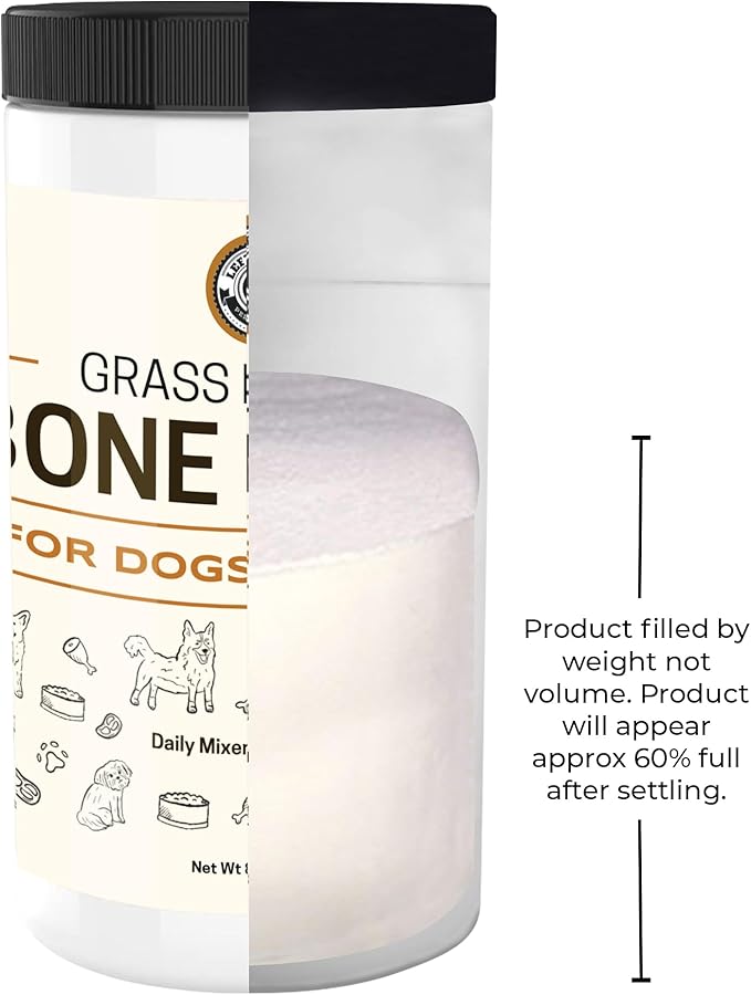 8oz Beef Bone Broth Powder for Dogs and Cats – Human Grade Grass-Fed Bone Broth for Picky Eaters – Supports Joints and Gut Health – Single Ingredient Bone Broth for Cats -Dog Food Toppers For Dry Food