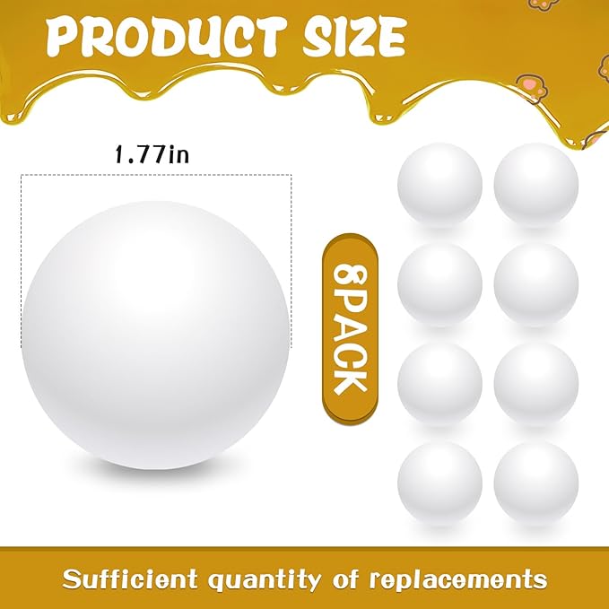 8 Pcs Cat Track Balls Replacement Balls for Cat Track Toy Cat Ball Track Cat Toy Ball Track Cat Balls Track Toy