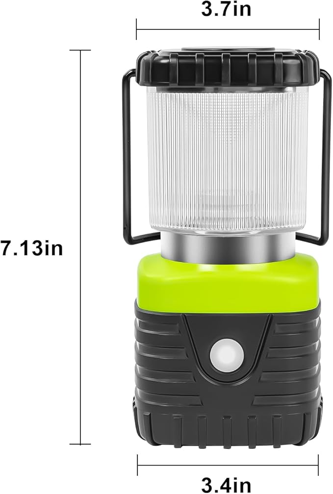3Packs LED Camping Lantern Rechargeable 1000LM, 4500mAh Power Bank, IP44 Waterproof Lantern Flashlight for Hurricane Emergency, Hiking