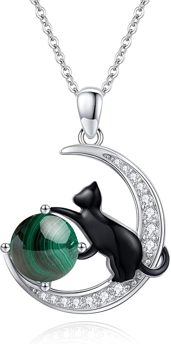 Animal Necklace 925 Sterling Silver Cat/Dog/Fox/Axolotl/Highland Cow Pendant Necklace Cute Animal Jewelry Graduation Gifts for Women