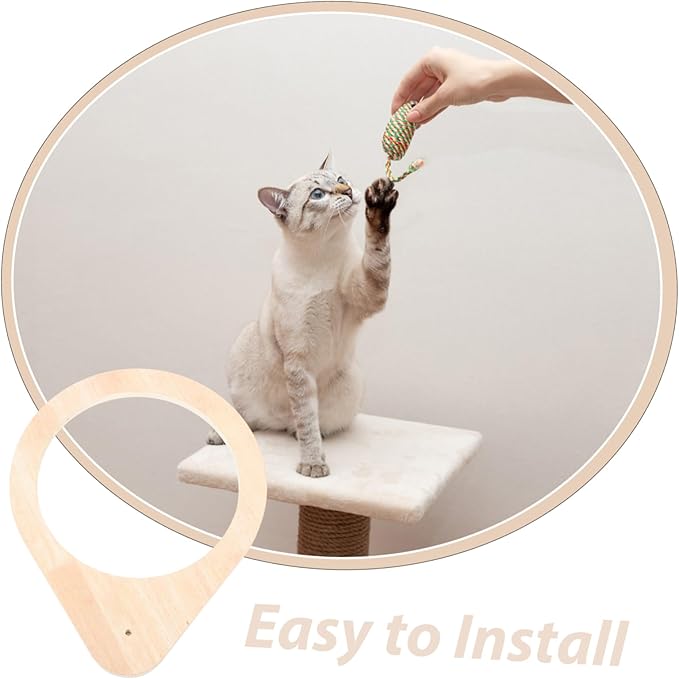 Cat Climbing Pole Accessory Cat Scratcher Post Frame Replaceable Cat Bed Holder Wear-Resistant Cat Perch Frame DIY Cat Shelf for Cats and Kittens