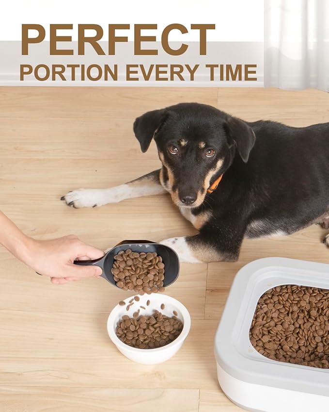 ANVS 3 Pack Dog Food Scoop Set, 1 Cup Dog Food Scoop Multi Purpose Plastic Pet Food Scoop Measure Cups for Dog,Puppy and Cat