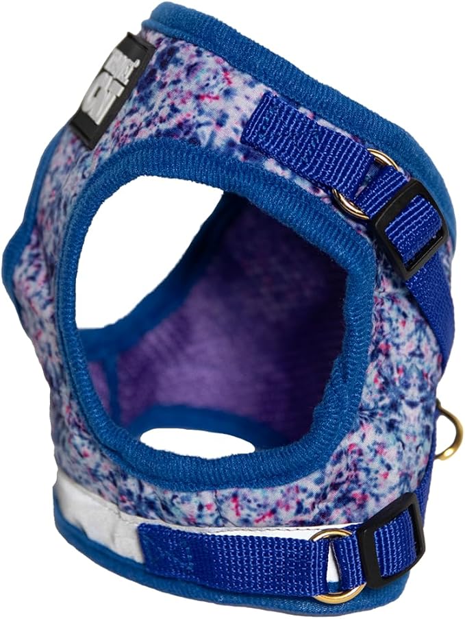 Travel Cat Harness and Leash Set - Adjustable Fit Mesh Cat Harness and Reflective Strap - Comfort Escape Proof Harness for Cats, Kitten for Outdoor Walking, Hiking (Large, Groovy)