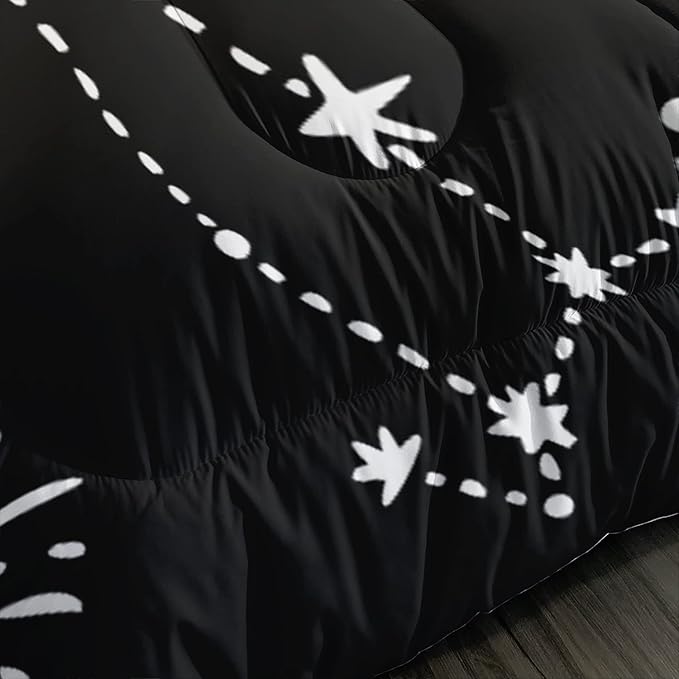 AILONEN Sun and Moon Comforter Set for Teens Boys Kids Girls, Galaxy Astrology Bedding Set Full Size,Bohemian Sun Moon Quilted Duvet,Galaxy Astrology Quilt,1 Comforter 2 Pillowcases 3 Piece