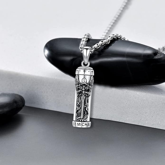 Aniu Cremation Jewelry for Ashes S925 Sterling Silver Urn Necklace Memorial Necklace for Human Ashes of Loved Ones Keepsake Pendant for Men Women