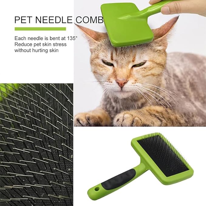 3 in 1 Pet Grooming Kit | Deshedding Brush | Dog Cat Slicker Brush | Dog Cat Grooming Set | Glove for Cats & Dogs