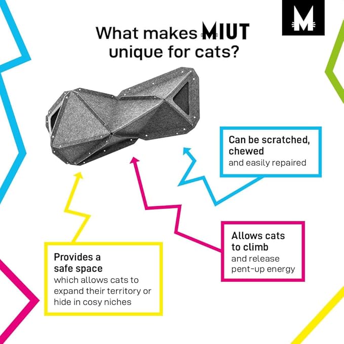 MIUT Large Climber Cat Furniture, Wall Mounted Cat Shelves, Mental Stimulation for Indoor Cats, Durable and Adjustable, Water and Stain Resistant, Suitable for Cats to Climb and Play