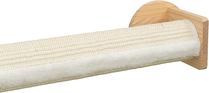 TRIXIE Wall Set 4, Indoor Wall Mounted Cat Scratching Posts for Elevated Fun, Lounger, Scratcher, Perch, Natural